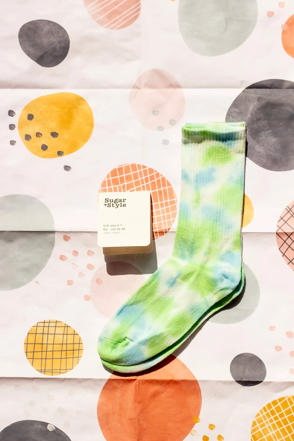 Tie Dye Ribbed Socks