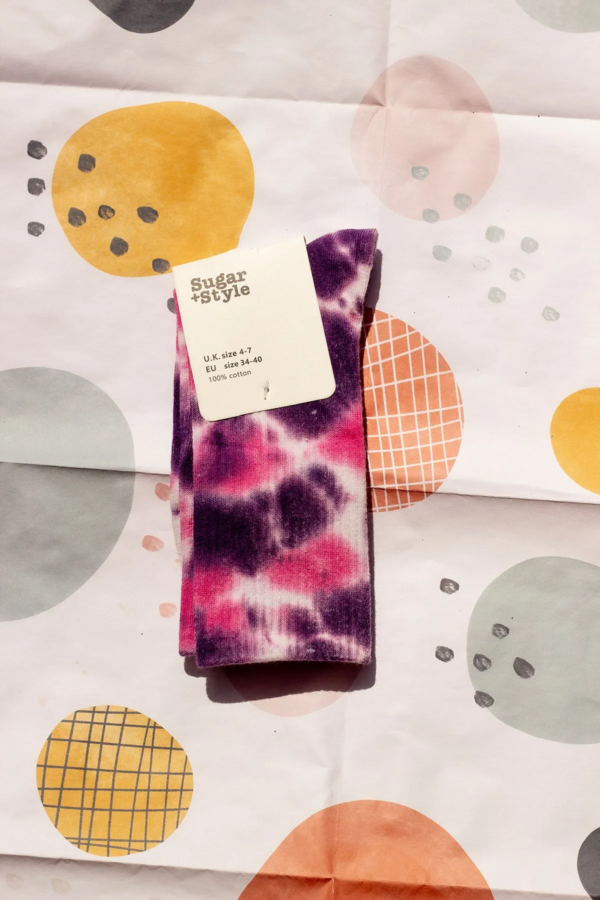 Tie Dye Ribbed Socks