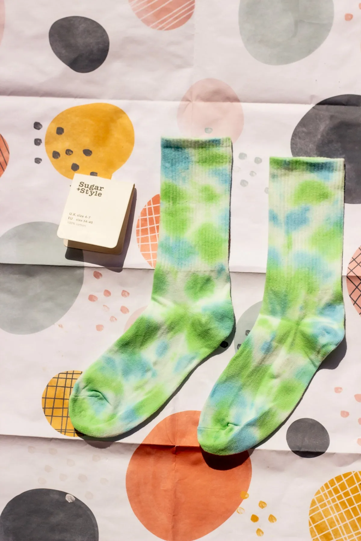 Tie Dye Ribbed Socks