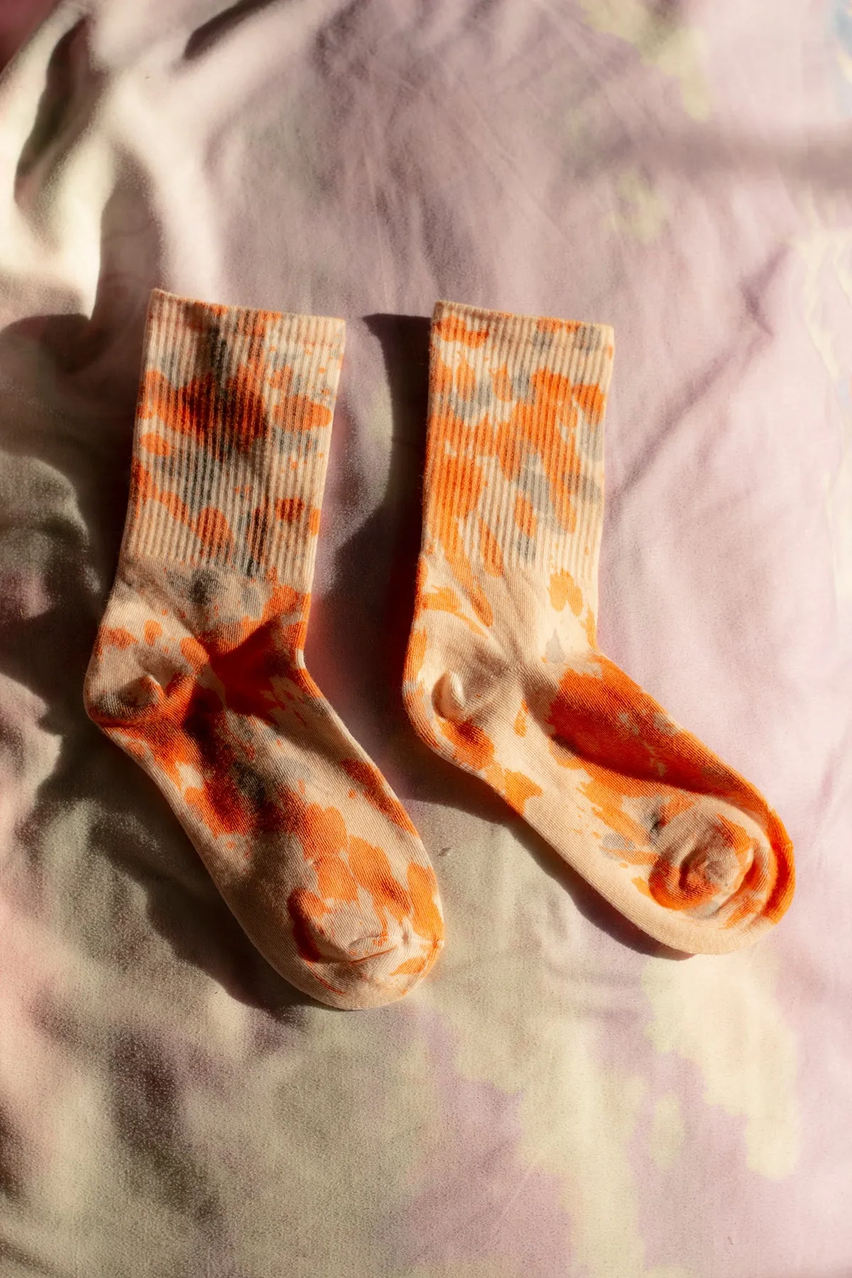 Tie Dye Ribbed Socks