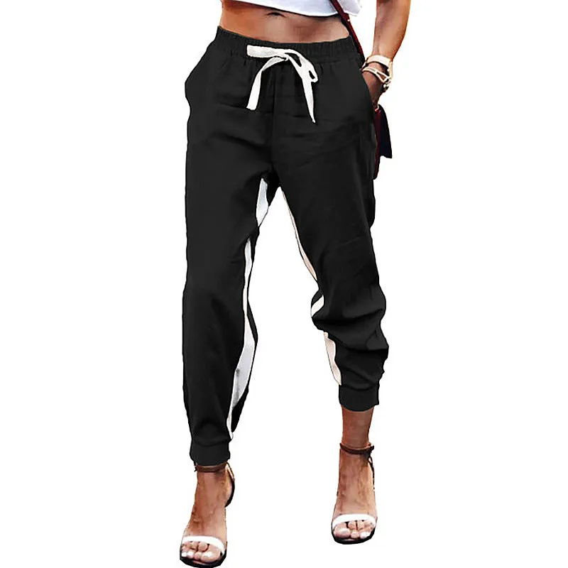 Tie Waist Capri length Urban Striped Pants