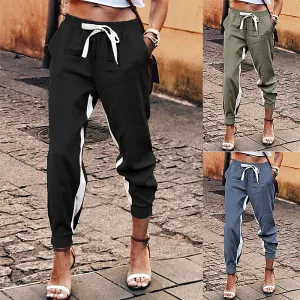 Tie Waist Capri length Urban Striped Pants