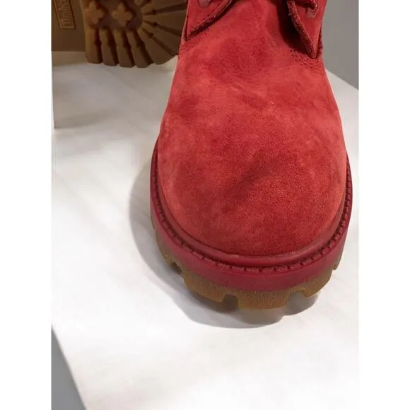 Timberland‎ 50th Anniversary Premium 6&quot; Red Waterproof Boots Boys Girls Size 4