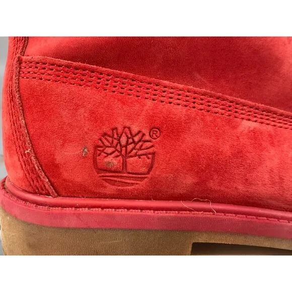 Timberland‎ 50th Anniversary Premium 6&quot; Red Waterproof Boots Boys Girls Size 4