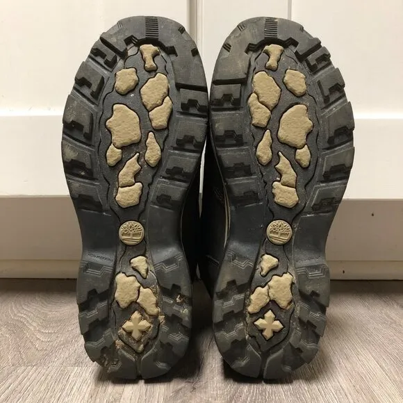 Timberland Boys Size 4.5 Boots Waterproof Hiking Lace Up Outdoor Shoes