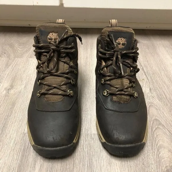 Timberland Boys Size 4.5 Boots Waterproof Hiking Lace Up Outdoor Shoes