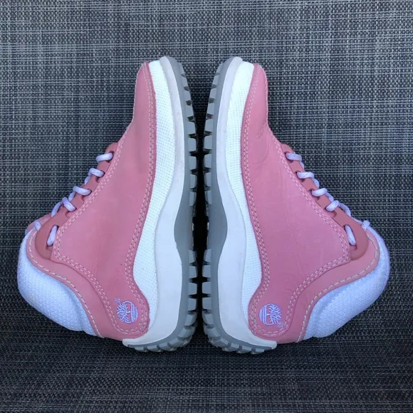 Timberland Kids Euro Dub Hike Leather Boots High-Top Sneakers Girls size 12.5