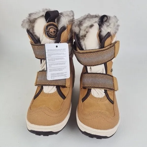 Timberland Snow Stomper XT Toddlers Boots Wheat Outdoors Leather Size 9