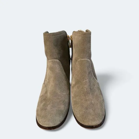 Tory Burch Ankle Boots Green Suede Size 6