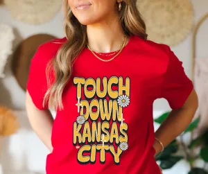 Touch Down Kansas City Red Tee