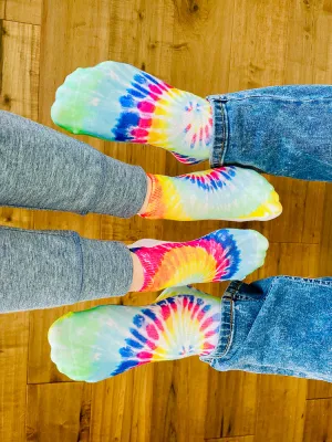 Tye Dye Crew Socks