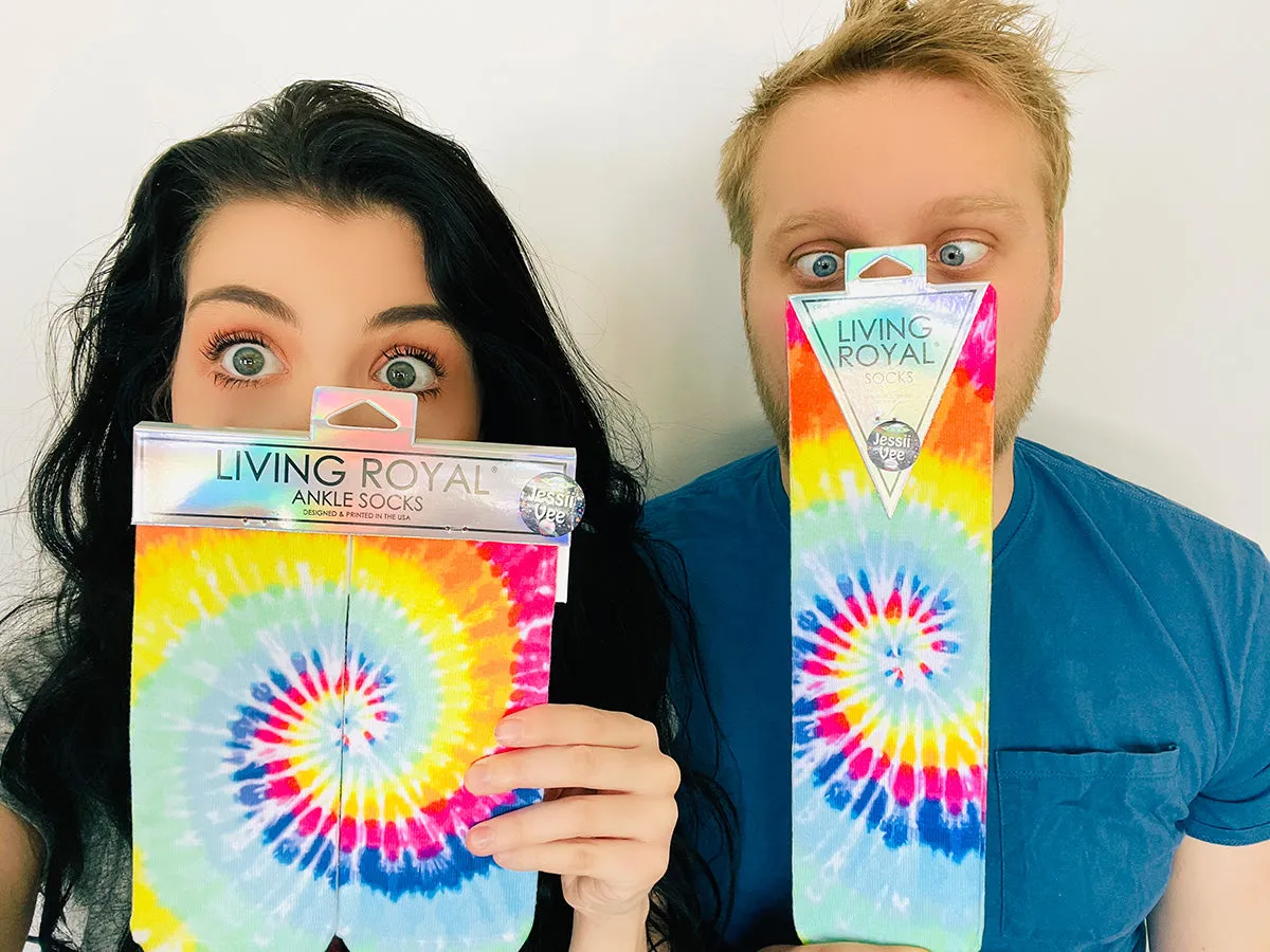 Tye Dye Crew Socks