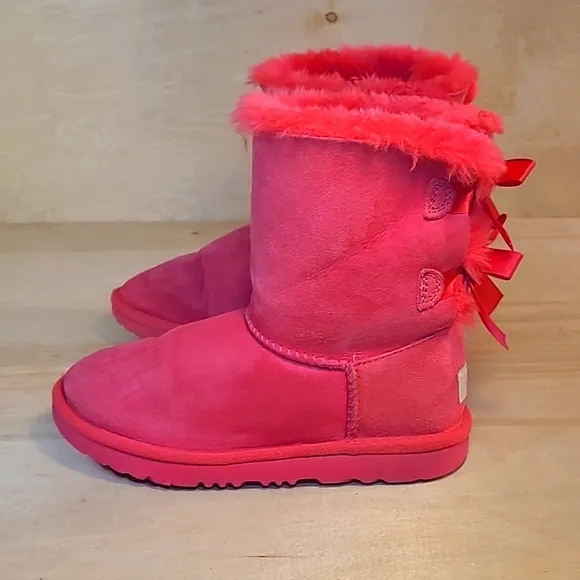 Ugg Bailey Bow II Pink Youth Boots