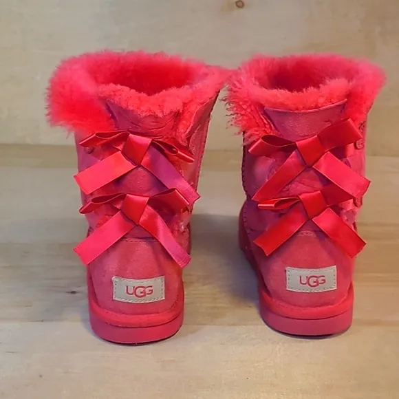 Ugg Bailey Bow II Pink Youth Boots