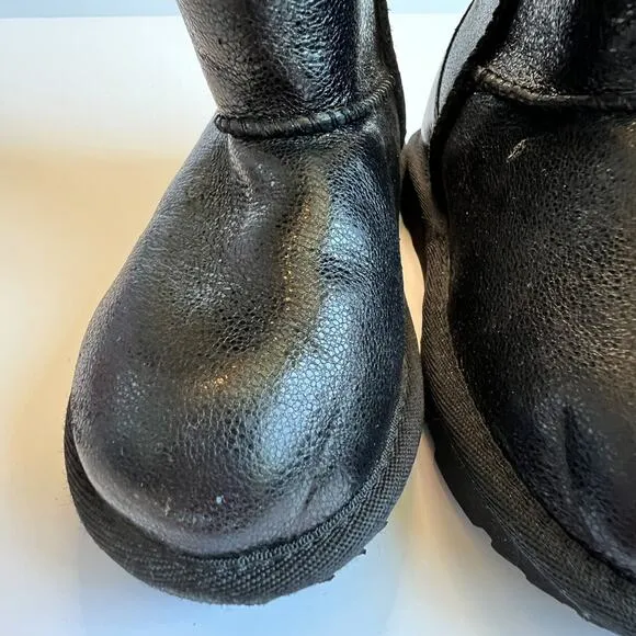 UGG Classic II Black Metallic Sparkle Boots
