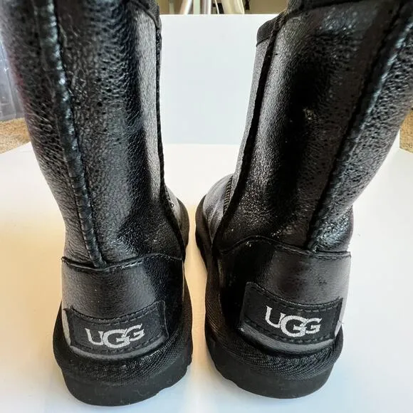 UGG Classic II Black Metallic Sparkle Boots