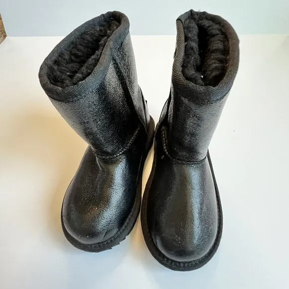 UGG Classic II Black Metallic Sparkle Boots