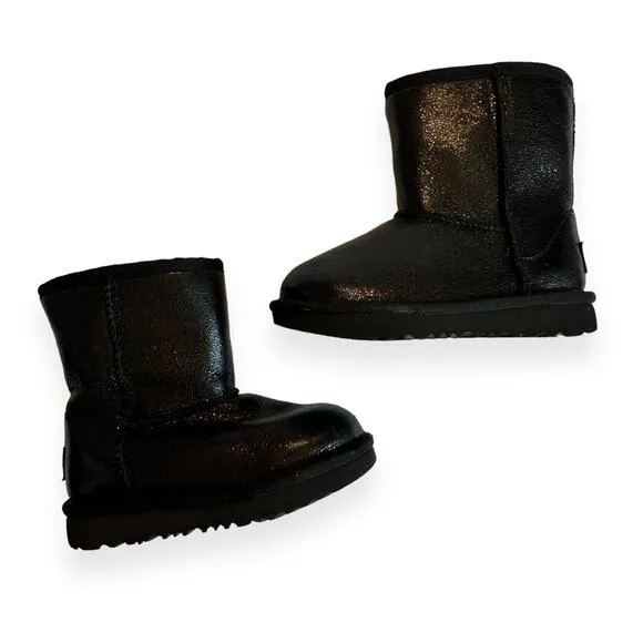 UGG Classic II Black Metallic Sparkle Boots