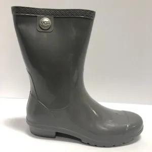 UGG Women’s Sienna Gray Waterproof Rain Boots, Size 7 M