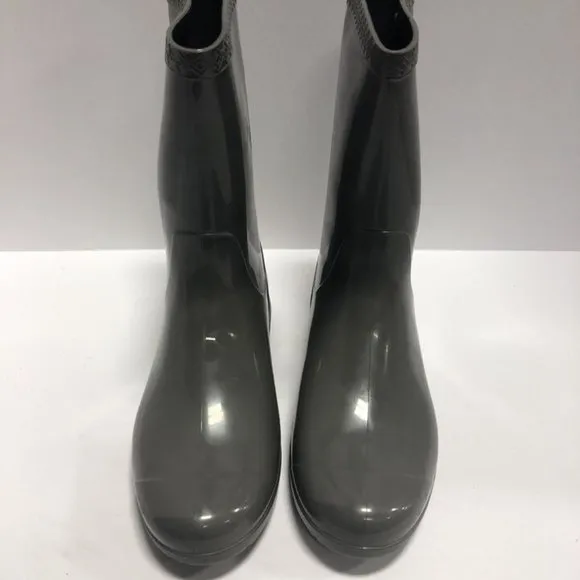 UGG Women’s Sienna Gray Waterproof Rain Boots, Size 7 M