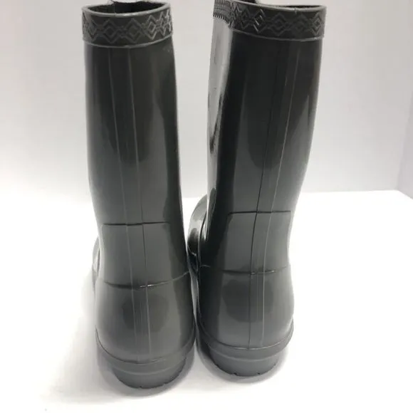 UGG Women’s Sienna Gray Waterproof Rain Boots, Size 7 M