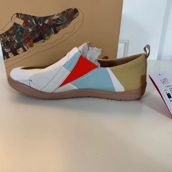 UIN Women's Walking Shoes Canvas Comfort Sneaker FISHING SIZE: 7