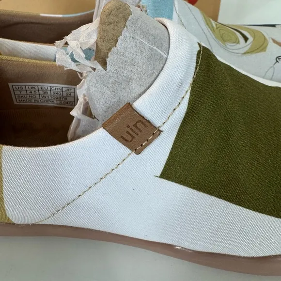 UIN Women's Walking Shoes Canvas Comfort Sneaker FISHING SIZE: 7