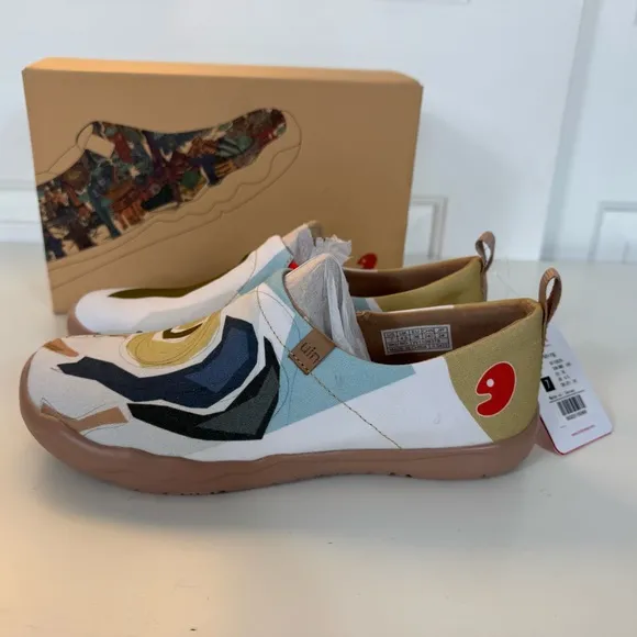 UIN Women's Walking Shoes Canvas Comfort Sneaker FISHING SIZE: 7