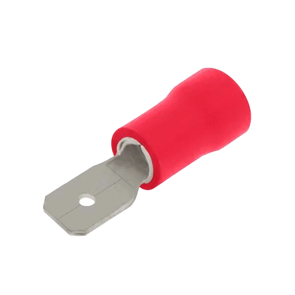 Unicrimp QRPO48M5 100 X Red Male Pushon 4.8mm & .5mm Tab (100 Pack)