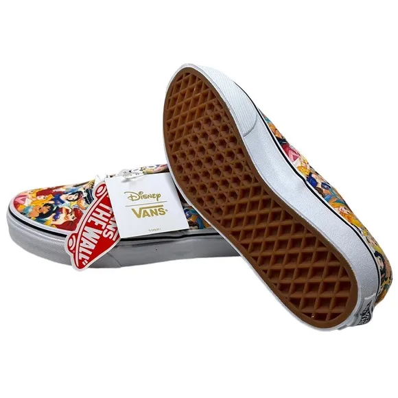 Vans Kids Youth X Disney Multi Princes Cinderella Snow White Belle Ariel Shoes