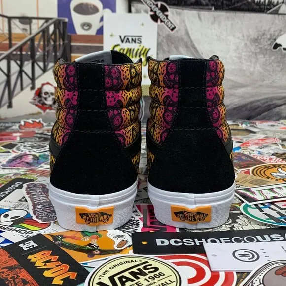 Vans Shoes sk8-hi Calavera Black New