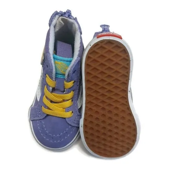 Vans Sk8 Hi Canvas Skateboard Shoes The Simpsons Lisa 4 Prez 721356 Toddler Sz 4