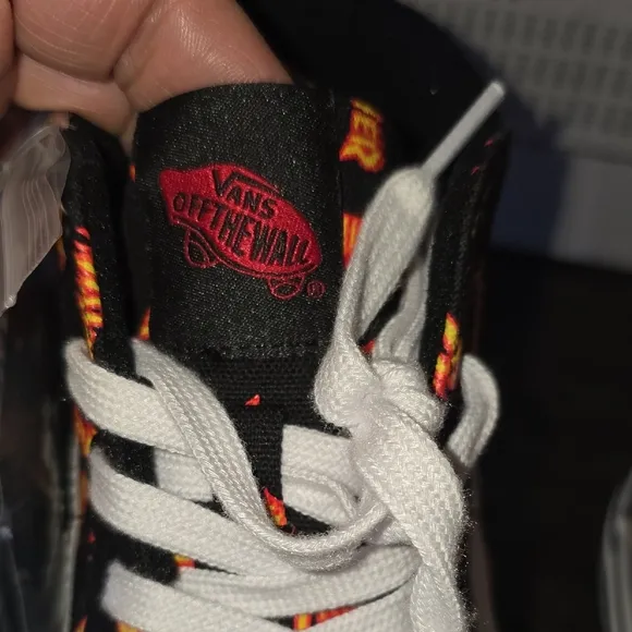 Vans Thrasher Black and Orange High-Top Sneakers