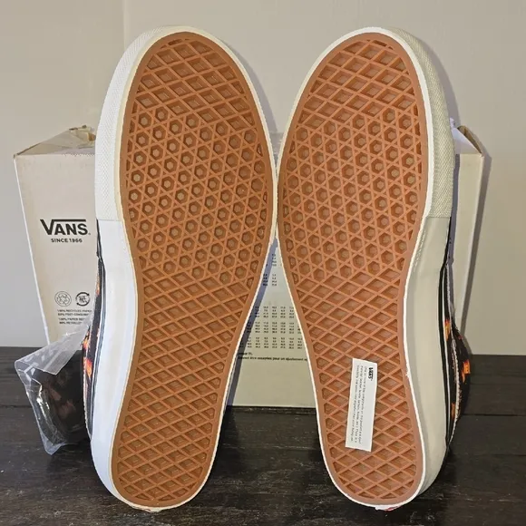 Vans Thrasher Black and Orange High-Top Sneakers