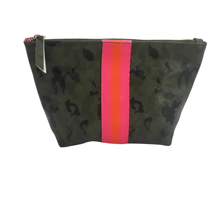 Vegan Stripe Bag | Camo w/ Bright Stripe