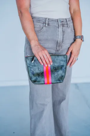 Vegan Stripe Bag | Camo w/ Bright Stripe