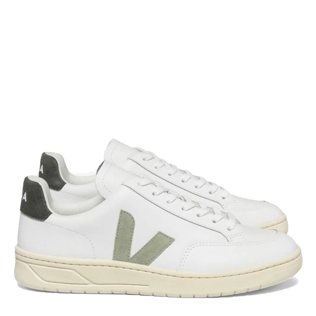 Veja Men's V-12 Leather White Clay Mud