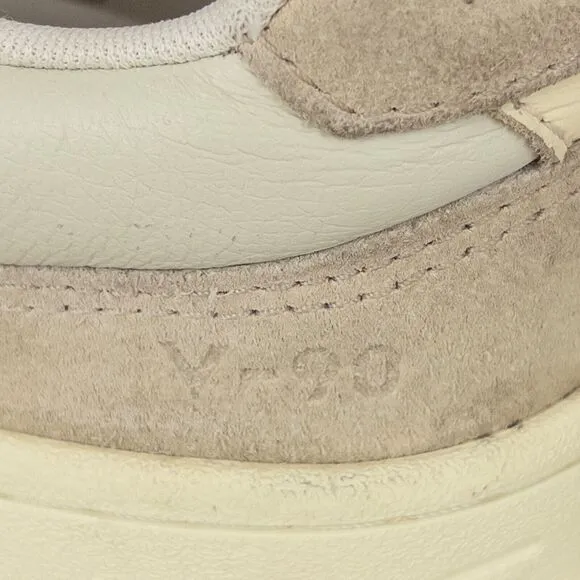 Veja V-90 Sneakers Womens 7 Leather Low Top Lace Up Beige White