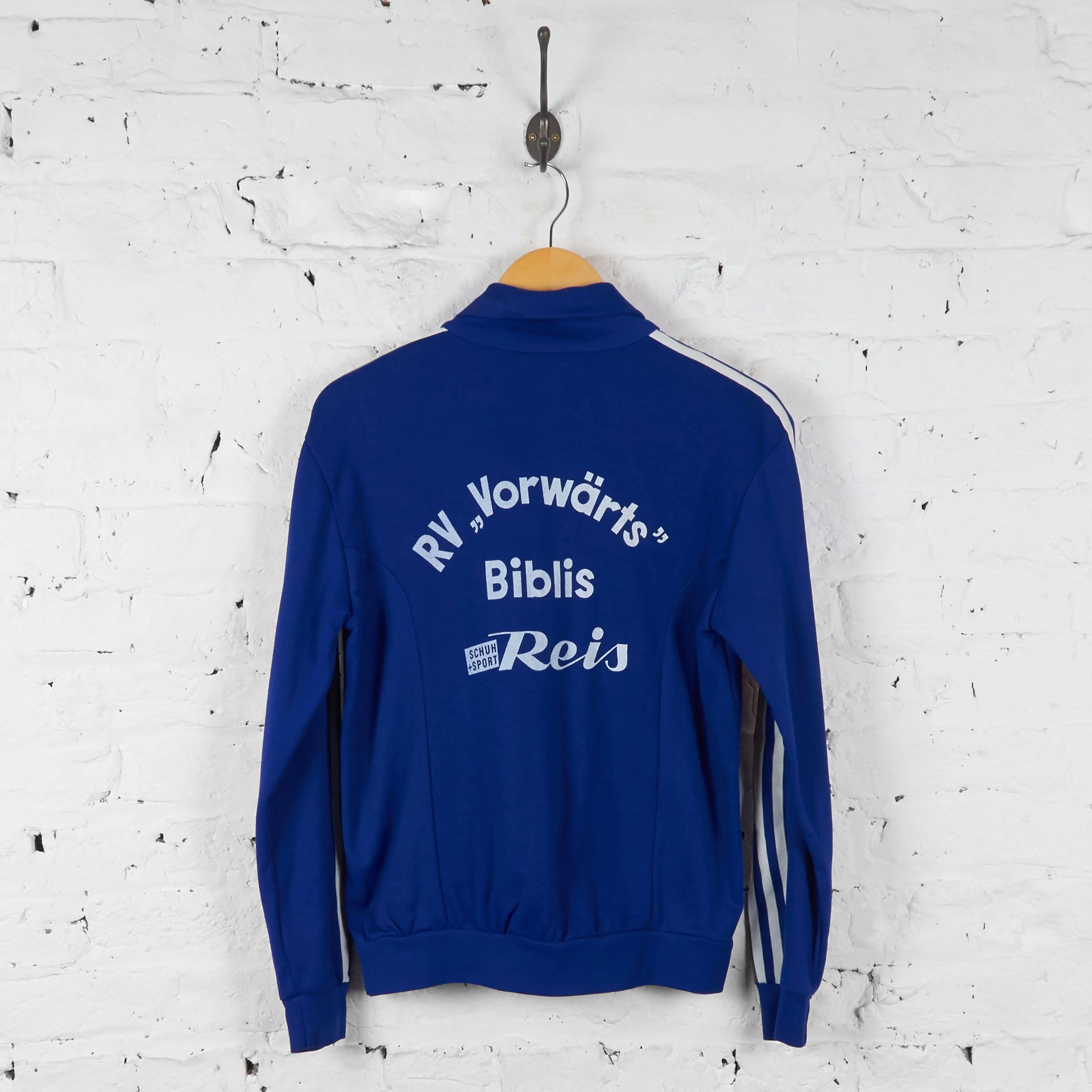 Vintage Adidas Tracksuit Top - Blue - XS