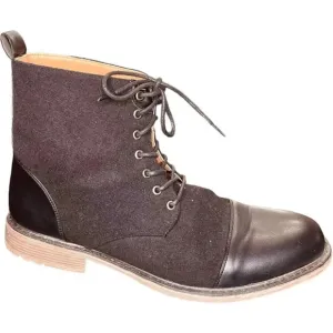 Vintage Foundry Co Men's Black, Gray, &amp; Tan Seth Lace-Up Boots