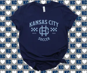 Vintage Kansas City Soccer Navy Tee