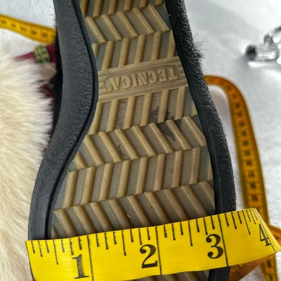 Vintage pony hair unique rare Tecnica Italian winter snow boots 36 edelweiss