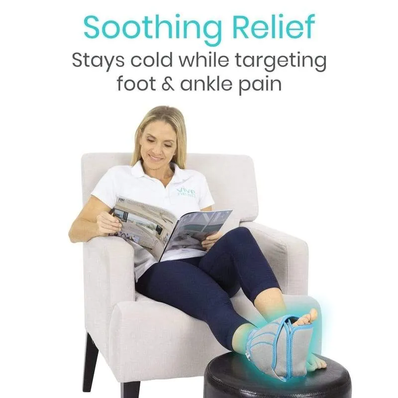 Vive Compression Ankle Ice Wrap