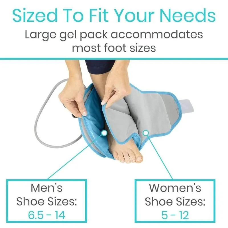 Vive Compression Ankle Ice Wrap