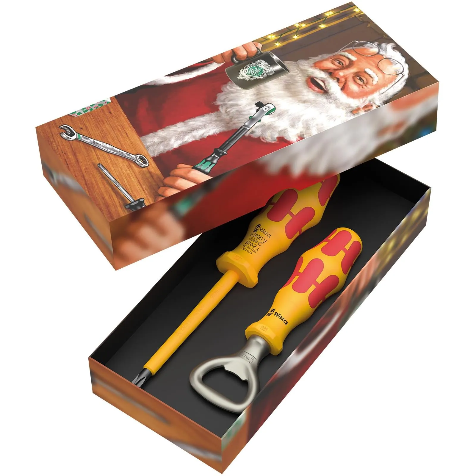 Wera Screwdriver Bottle Opener Set VDE Phillips Christmas 2023 2 Pieces