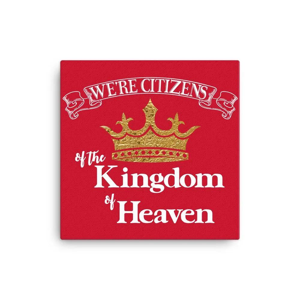 We're Citizens, Canvas Wrap-White Text