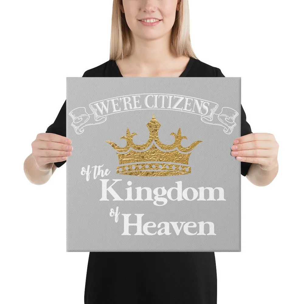 We're Citizens, Canvas Wrap-White Text