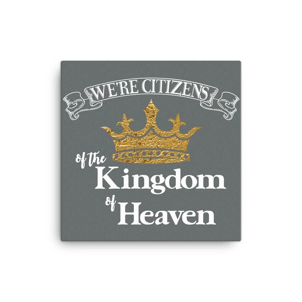 We're Citizens, Canvas Wrap-White Text