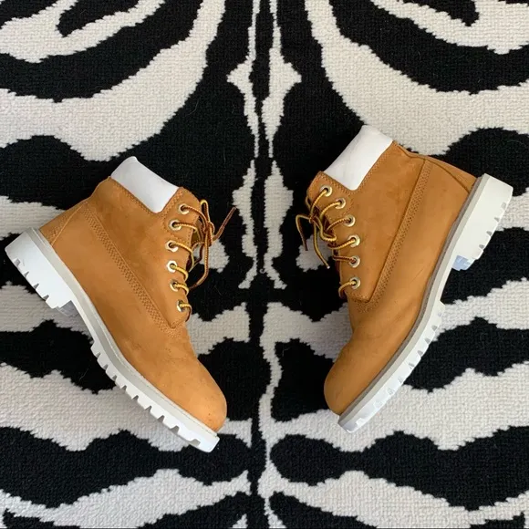 Wheat White Timberland Boots Youth Size 1