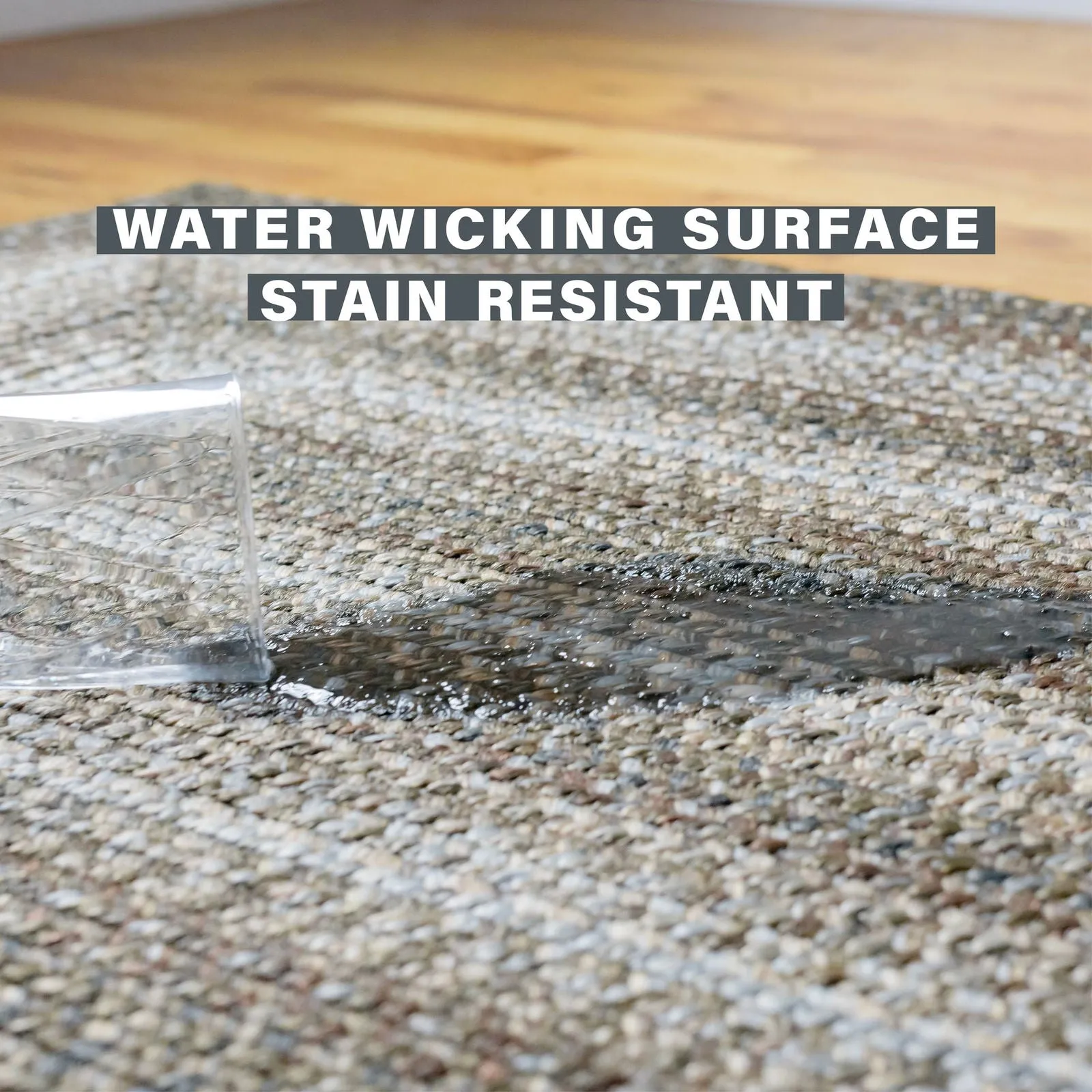 Wildwood Brown Ultra Durable Braided Oval Rugs In Set